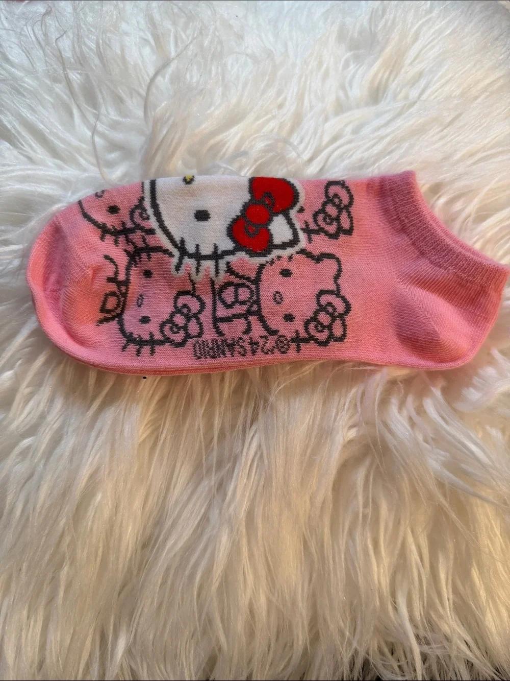 Sanrio Hello Kitty Pink and Red Ankle Socks